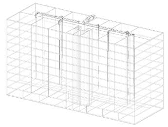 Figure 11 30: Dedicated Outdoor Air System (DOAS) for Supplying Fresh Air to Dwelling Units. Figure shows a sample wireframe drawing of equipment and ducted systems. Figure 11 30: Dedicated Outdoor Air System (DOAS) for Supplying Fresh Air to Dwelling Units. Figure shows a sample wireframe drawing of equipment and ducted systems.
