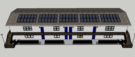 Garden Style Multifamily Case Study: Photovoltaics (PV) on South-Facing Roof Garden Style Multifamily Case Study: Photovoltaics (PV) on South-Facing Roof
