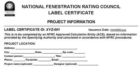 Picture showing NFRC-CMA Certificate on page 1 Picture showing NFRC-CMA Certificate on page 1