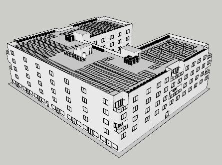 Figure 15: Mid-Rise Multifamily: North and West View Figure 15: Mid-Rise Multifamily: North and West View