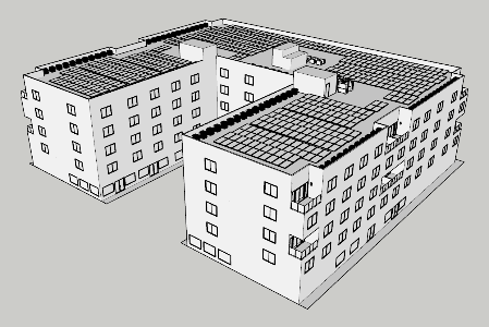 Figure 16: Mid-Rise Multifamily: South and East View Figure 16: Mid-Rise Multifamily: South and East View