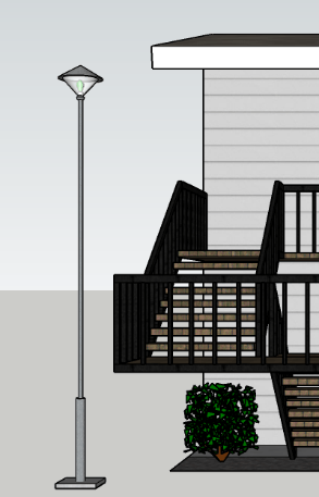 Outdoor Luminaires located on site Outdoor Luminaires located on site